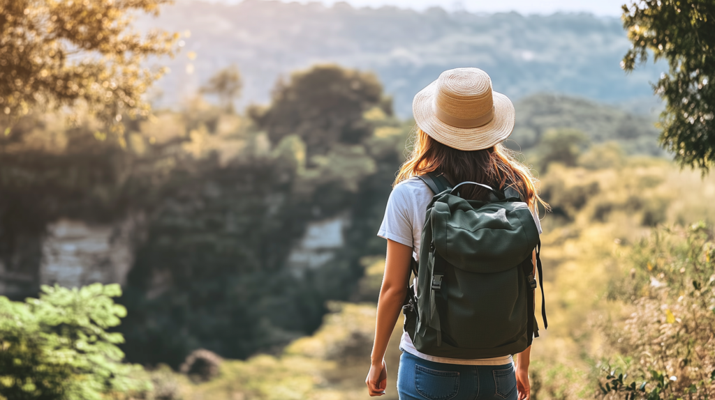 solo female travel hiking